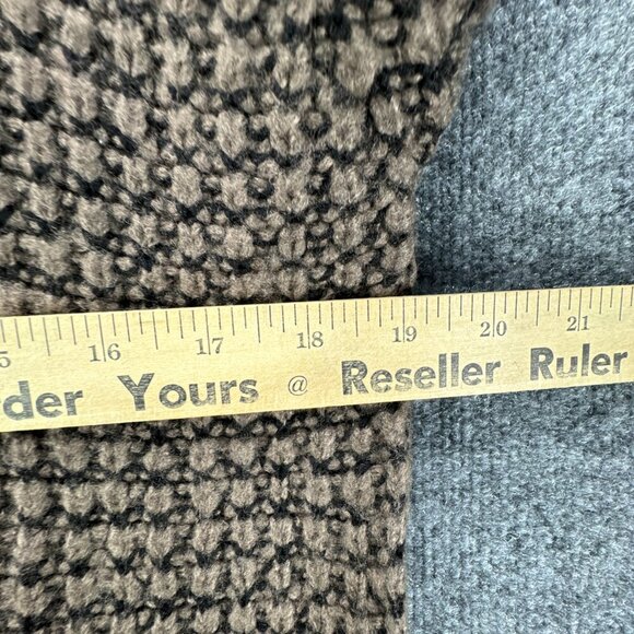 Leonard St Sweater Womens Medium Pullover Brown Black Mohair Wool Blend Knit - Picture 12 of 14